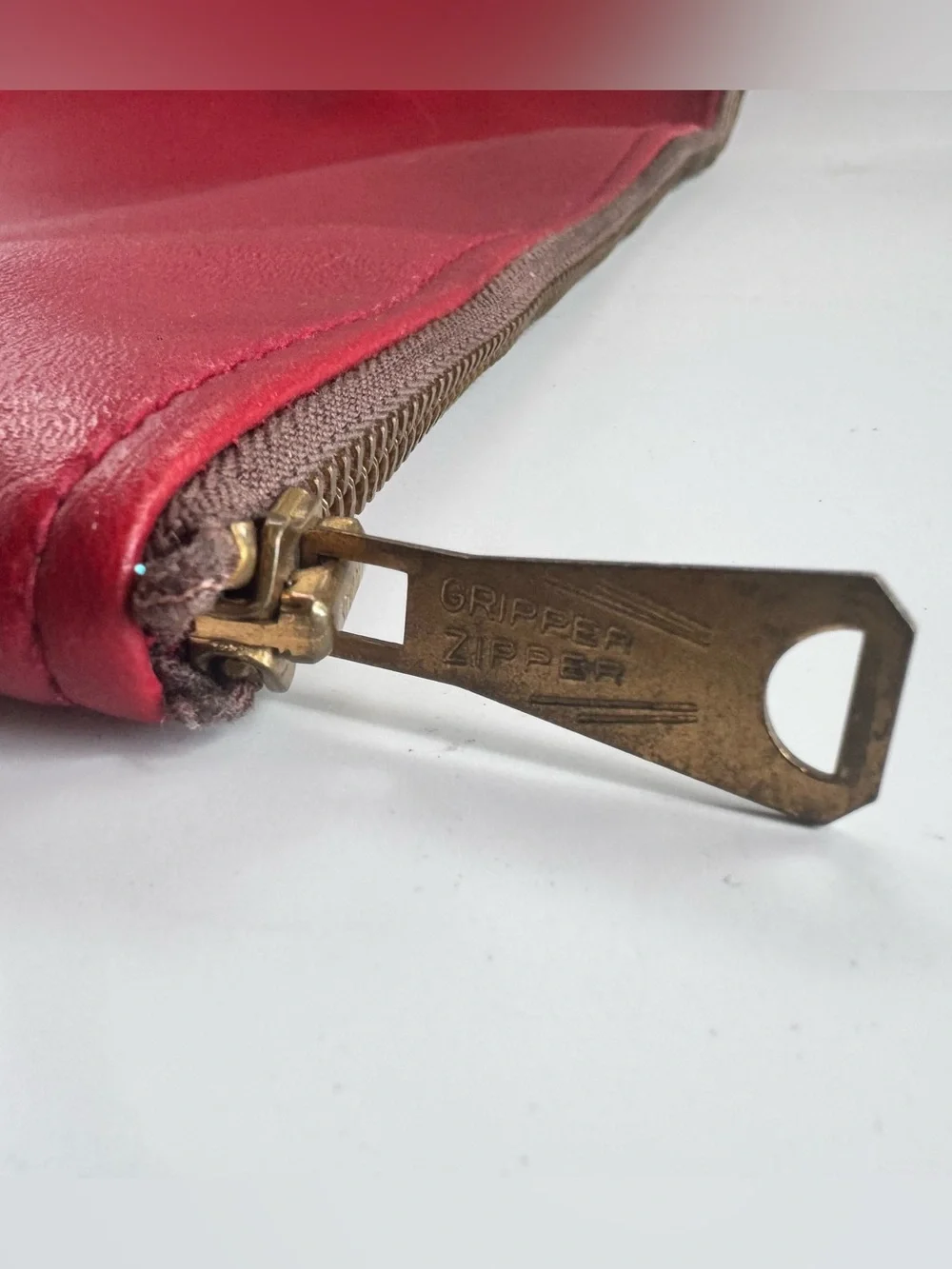VTG 80s Portfolio Red Pleather U of Wisconsin-Extension Business Correspondence